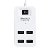 Концентратор USB-хаб RIAS P-1601 4 порта USB 2.0 с выключателем White (3_02362)