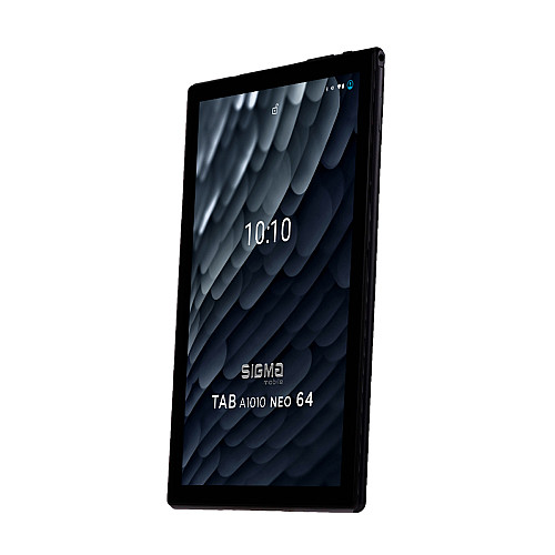 Планшетний ПК + чохол-книжка Sigma mobile Tab A1010 Neo 4/64GB 4G Dual Sim Black