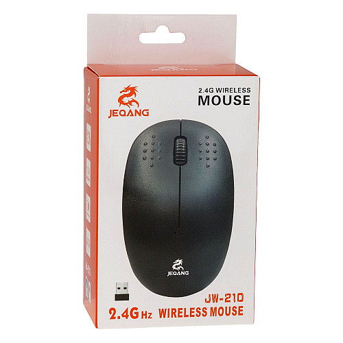 Бездротова оптична мишка JEQANG JW-210 USB 2000 DPI Чорний