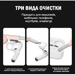 Многофункциональный набор 7 в 1 для чистки техники Urbankit Розовый (LO69P)