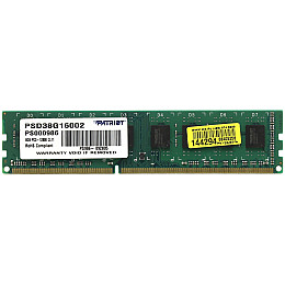 Модуль пам'яті для ПК Patriot Signature Line DDR3 8GB/1600 (PSD38G16002)