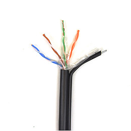Вита пара GoldMine GM UTP 4*2*0.5-CU PE MP кат.5е (UTP мiдь зовнiшня з несучим дротом) бухта 305м