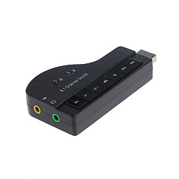 Звукова карта RIAS 8.1 зовнішня USB Piano Black (3_00623)