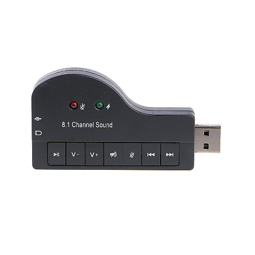 Звуковая карта RIAS 8.1 внешняя USB Piano Black (3_00623)