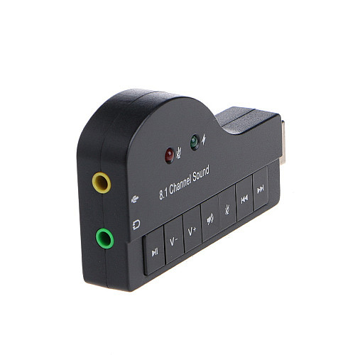 Звуковая карта RIAS 8.1 внешняя USB Piano Black (3_00623)