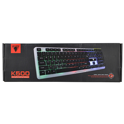 Клавіатура Jedel K500+ з підсвічуванням USB White (3_00881)