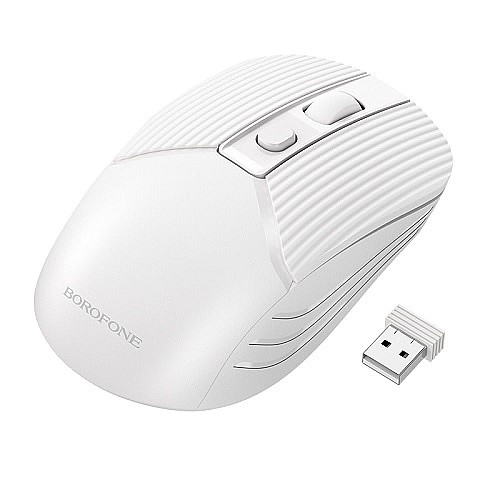 Беспроводная оптическая мышка Borofone BG5 2.4G 800-1600DPI Белый