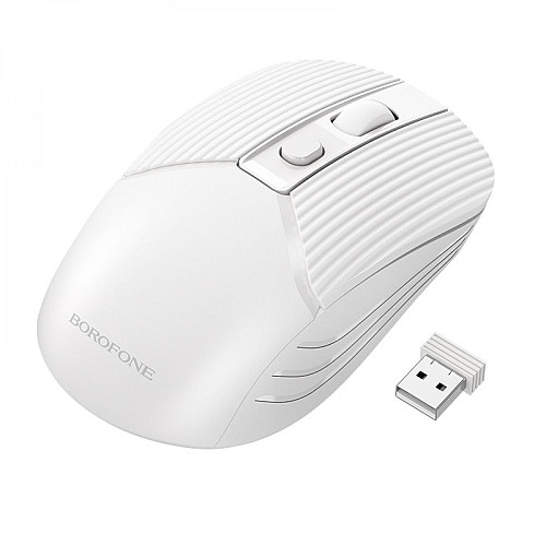 Беспроводная оптическая мышка Borofone BG5 2.4G 800-1600DPI Белый