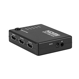 HDMI-переключатель (switch) RIAS HS55 5xHDMI з пультом ДУ Black (3_01834)