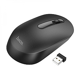 Бездротова оптична Мишка Hoco GM14 Platinum підключення 2.4G, 1200 DPI, кнопка 3D Чорний
