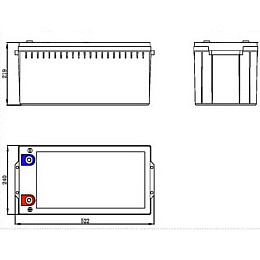 Акумулятор гелевий AXIOMA ENERGY 200 Ач (AX-Gel-200)