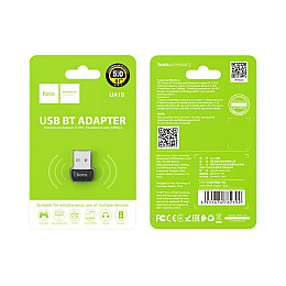 Адаптер USB для комп'ютера і ноутбука Hoco UA18 адаптер Bluetooth 5.0 10 м Чорний