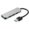 Концентратор USB-хаб RIAS BYL-2013U 4 порта USB 3.0 Silver