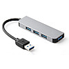 Концентратор USB-хаб RIAS BYL-2013U 4 порта USB 3.0 Silver