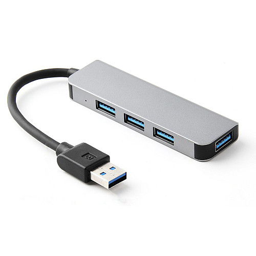 Концентратор USB-хаб RIAS BYL-2013U 4 порта USB 3.0 Silver