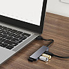 Концентратор USB-хаб RIAS BYL-2013U 4 порта USB 3.0 Silver