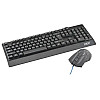 Комплект проводной игровая клавиатура и мышь UKC M-710 с RGB подсветкой Black
