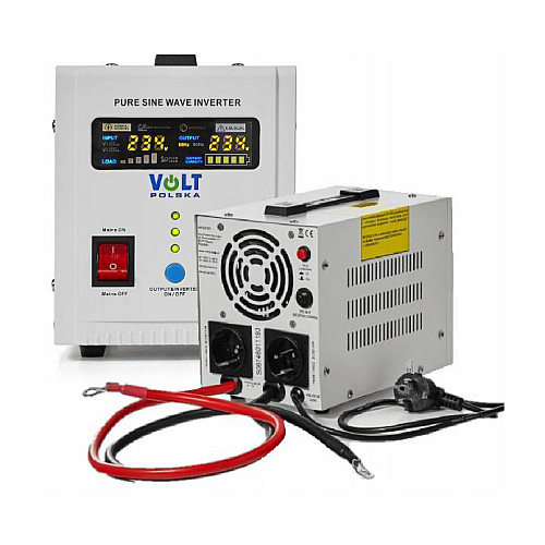 Джерело безперебійного живлення ДБЖ Volt Polska Sinus PRO 800E 12V/230V 800 ВА 500 Вт із чистою синусоїдою