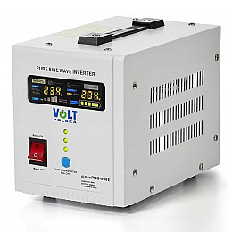 Джерело безперебійного живлення ДБЖ Volt Polska Sinus PRO 800E 12V/230V 800 ВА 500 Вт із чистою синусоїдою