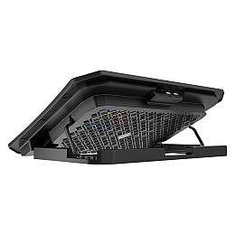 Підставка кулер для ноутбука MeeTion CoolingPad CP3030 з RGB підсвіткою Black