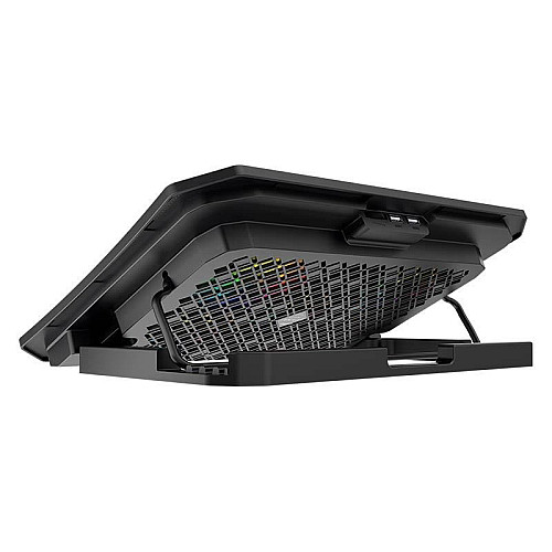 Подставка кулер для ноутбука MeeTion CoolingPad CP3030 с RGB подсветкой Black