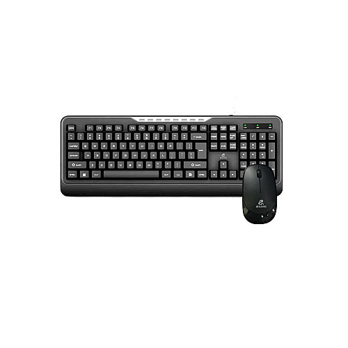Комплект бездротова клавіатура і миша JEQANG JW-6800 Bluetooth v5.1 LED 1200 DPI / USB 2.4ГГц Чорний