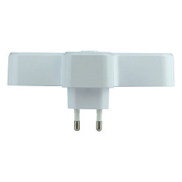 Сетевой переходник с ночником LDNIO SC2311 PD/QC 3.0 Led lamp 2 розетки/2 USB/1 Type-C White