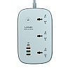 Удовжувач мережевий LDNIO SCW3451 WiFi 3 розетки PD / QC 3.0 2м 3USB Type-C Білий