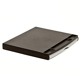 Підставка під монітор мала настільна ProfiOffice 318х274х38 мм Black&Silver