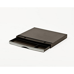 Підставка під монітор мала настільна ProfiOffice 318х274х38 мм Black&Silver