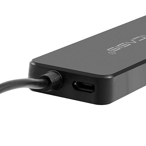 USB hub Acasis AB3-L412 на 4 порта USB 3.0, 120 см Черный