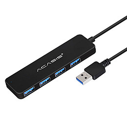 USB hub Acasis AB3-L42 на 4 порта USB 3.0 Черный