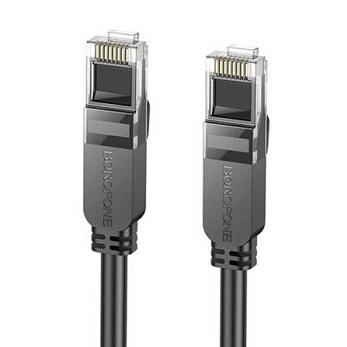 Мережевий кабель RJ45 BOROFONE BUS01 10 м Black N