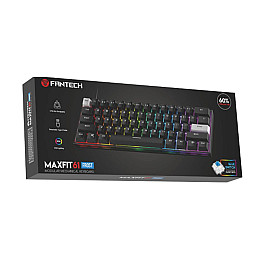 Игровая механическая клавиатура Fantech MAXFIT 61 MK857 FROST Blue Clicky Switch RGB Без NumPad Black
