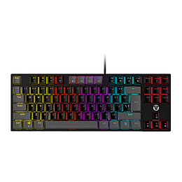 Игровая проводная механическая клавиатура Fantech ATOM MK876 RGB Без NumPad Black/Gray