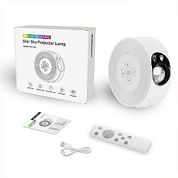 Умний проектор Lesko YSJ-001 зоряне небо галактика з дистанційним та голосовим керуванням (11772-68028)