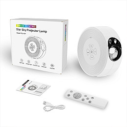 Умный проектор Lesko YSJ-001 звездное небо галактика с дистанционным и голосовым управлением
