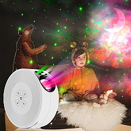 Умный проектор Lesko YSJ-001 звездное небо галактика с дистанционным и голосовым управлением