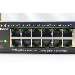 Комутатор Cisco SF220-48P-K9-EU Smart Fast Ethernet PoE