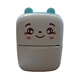 Термопринтер детский портативный с термопечатью Jetix Mini Printer A8C YHK-2B37 Голубой