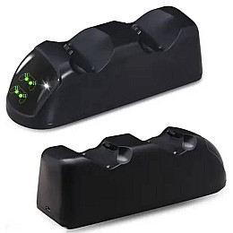 Двойная зарядная станция Dobe для геймпадов PlayStation (PS4 / PS4 Slim / PS4 Pro) Dualshock 4 с LED индикатором Черная