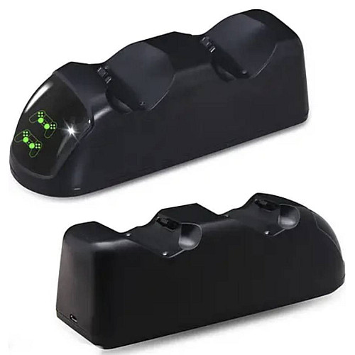 Двойная зарядная станция Dobe для геймпадов PlayStation (PS4 / PS4 Slim / PS4 Pro) Dualshock 4 с LED индикатором Черная