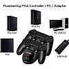 Зарядная док станция Dobe для DualShock 4 PS4 на 2 геймпада с LED подсветкой Черный