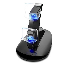 Двойная зарядная станция Dual USB Charging Stand для геймпадов PlayStation (PS4 / PS4 Slim / PS4 Pro) DualShock 4 Черный