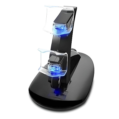 Двойная зарядная станция Dual USB Charging Stand для геймпадов PlayStation (PS4 / PS4 Slim / PS4 Pro) DualShock 4 Черный