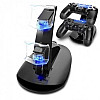 Двойная зарядная станция Dual USB Charging Stand для геймпадов PlayStation (PS4 / PS4 Slim / PS4 Pro) DualShock 4 Черный