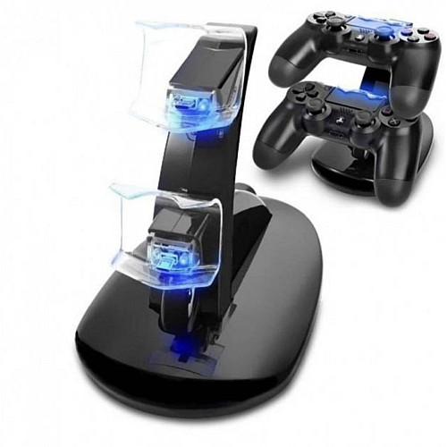 Двойная зарядная станция Dual USB Charging Stand для геймпадов PlayStation (PS4 / PS4 Slim / PS4 Pro) DualShock 4 Черный
