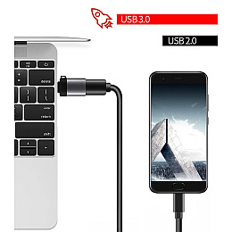 Адаптер Переходник Type-C -мама на USB GT Gray (45830595)