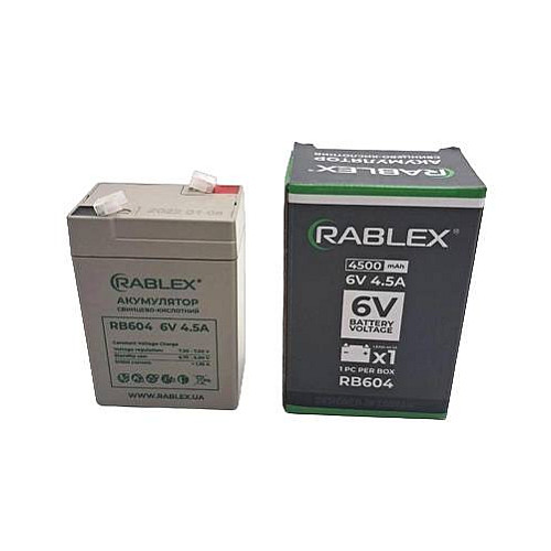 Акумулятор Rablex RB604 6V/4,5Ah