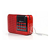 Радіоприймач акумуляторний карманний BKK S61/8205 AM/FM/SW micro SD AUX Червоний